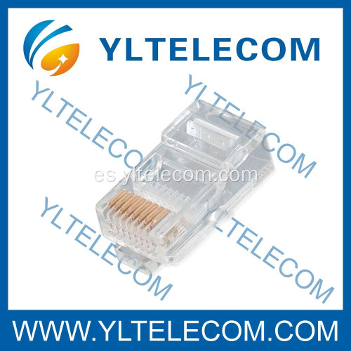 RJ45 Conector Modular 8P8C para Cable plano